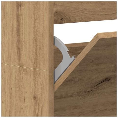 Armadio per Scarpe rovere artigianale 80 x 21 x 163.5 cm - Foto 9