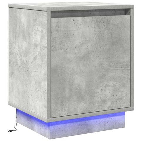 Armadio da Notte con Grigio cemento 39 x 34.5 x 50 cm - Foto 1