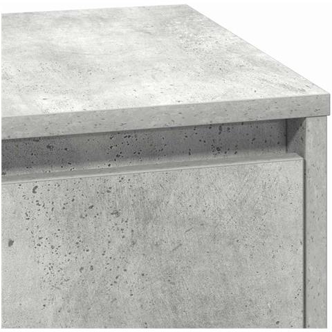 Armadio da Notte con Grigio cemento 39 x 34.5 x 50 cm - Foto 9