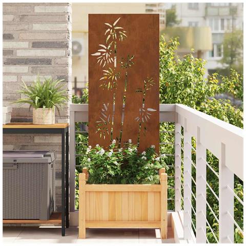 Pannello Decorativo da Giardino Ruggine 50 x 140 cm - Foto 2