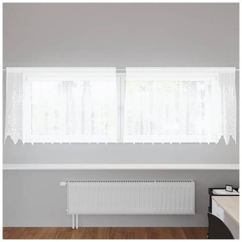 Tende con tende Bianco 500x100cm Poliestere - Foto 2