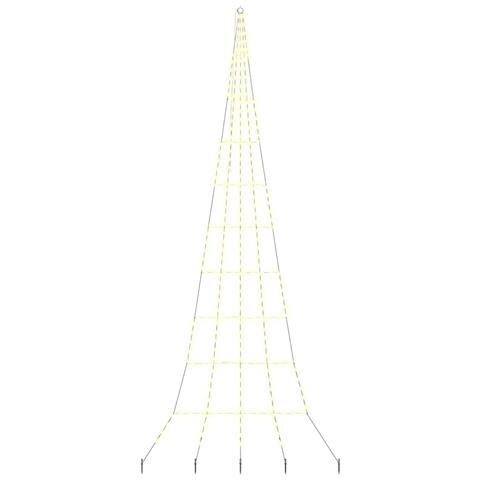 Albero di Natale LED con picchetti per il terreno Bianco caldo - Foto 1