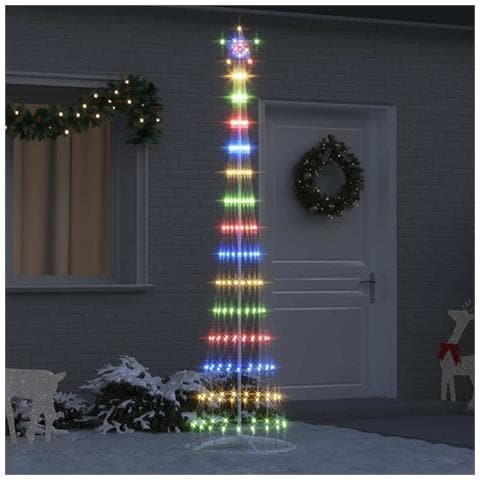 Albero di Natale LED Multicolore 70 x 70 x 250 cm Metallo - Foto 2