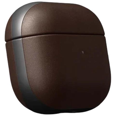 Custodia Per Airpods 4 Modello Modern Leather Antishock, Marrone Scuro - Foto 2