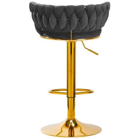 sgabello da bar QS-B313a velluto grigio - Foto 4