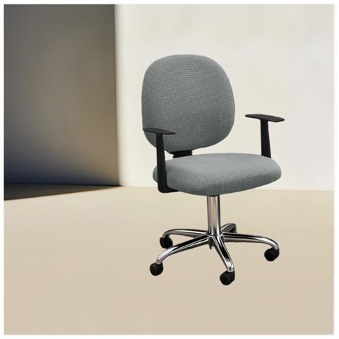 Coprisedia Da Ufficio In Pile Polare Elastico Tinta Unita - Vestibilità Universale, Antipolvere E Rimovibile Lightgrey - Foto 4