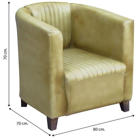 Poltrona In Similpelle Bianca 80x70x70h - Foto 4