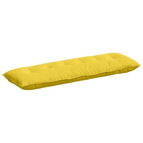 Cuscino per Schiena Giallo Chiaro 160 x 19 x 50 cm Tessuto - Foto 1