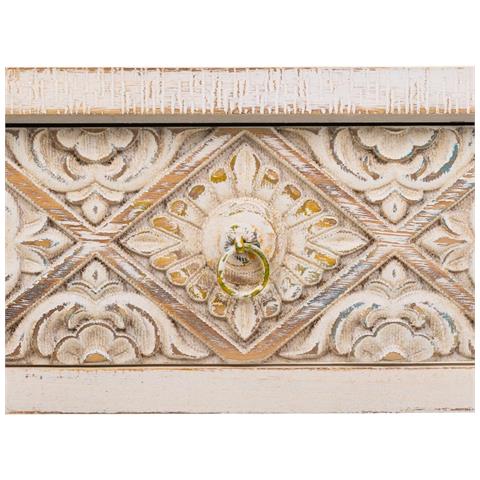 Mobile Da Ingresso In Legno Intagliato 120x35x80 - Foto 6