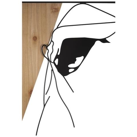 Decorazione In Metallo E Legno Corpi 9-marrone-metallo-50x2x90 Cm - Foto 2