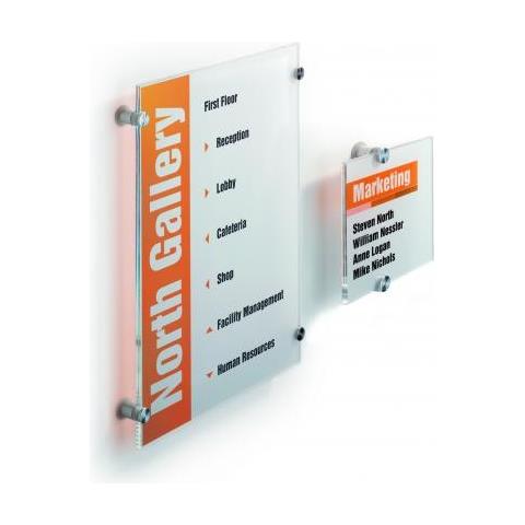 targa per porte / pareti crystal sign 148x148mm durable - Foto 2