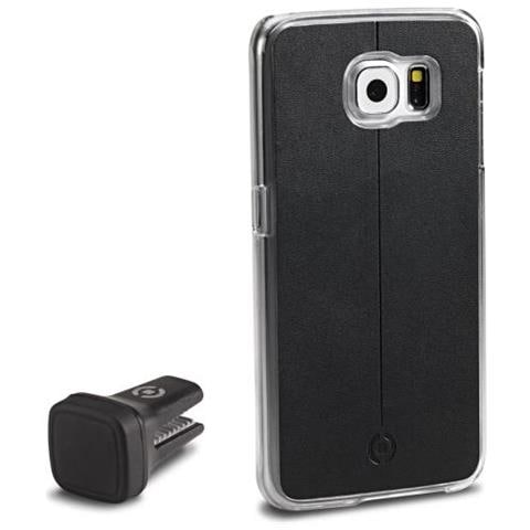 Kit Cover per Smartphone + Mini-Supporto da Auto Universale Colore Nero - Foto 1