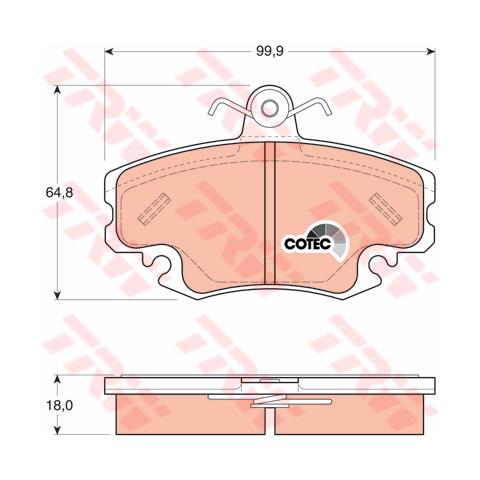 Kit Pastiglie Freno Gdb1332 - Foto 3