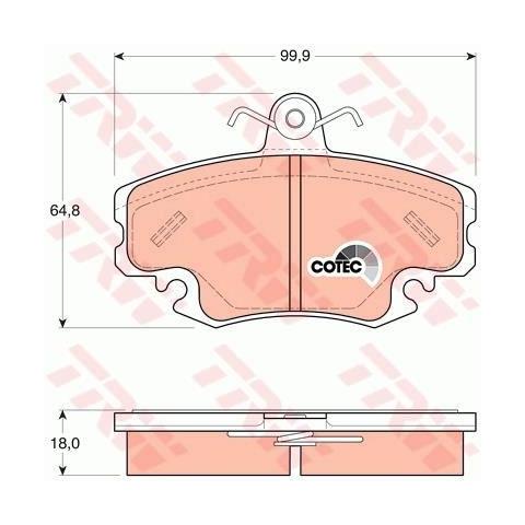 Kit Pastiglie Freno Gdb1332 - Foto 1