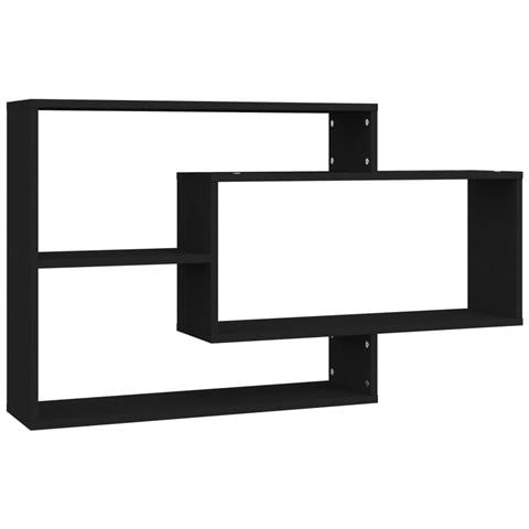Mensole a Muro Nere 104x20x58,5 cm in Legno Multistrato - Foto 1