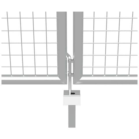 Cancello Per Giardino In Acciaio Zincato 415x250 Cm Argento - Foto 5