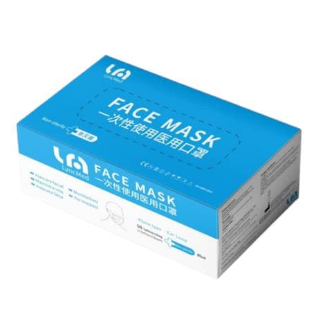 Mascherina chirurgica medicale 3 veli Tipo IIR Certificata EN14683 - Pacco 50 pezzi - Foto 2