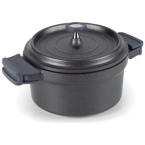 Casseruola Rotonda In Ghisa Smaltata 28 Cm Nera - 25929 - Foto 1