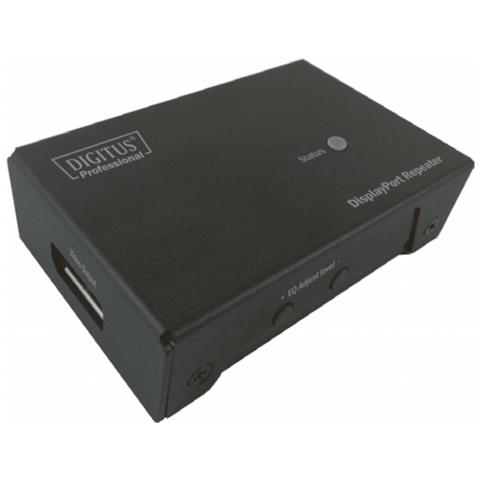 DisplayPort Repeater, DVI, 2560 x 1600 (WQXGA) , 2560 x 1600 Pixels, Nero, 80 x 12 x 50 mm, USB - Foto 1