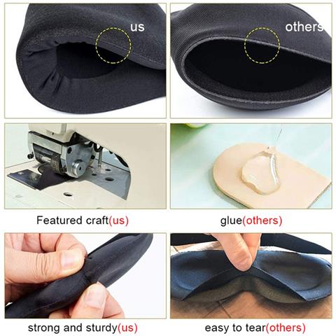 Mascherina Per Dormire 3d Con Accessori Nero - Foto 5