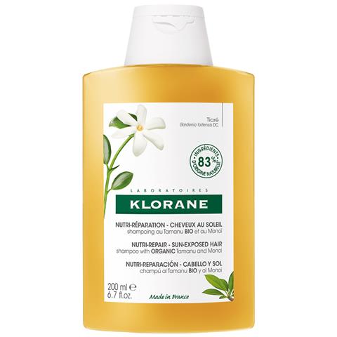 Shampoo Nutriente Per Capelli Esposto Al Sole, Klorane, Monoi Y Tamanu, 200 Ml - Foto 2