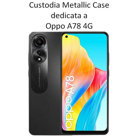 Custodia Tpu Silicone Cover Case Per Oppo A78 4g Rosa - Foto 2