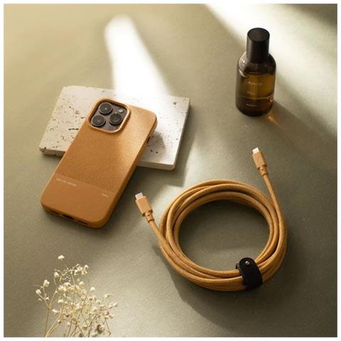 Cavo Eco Belt Da Usb-c A Lightning - 3 M, Giallo - Foto 2