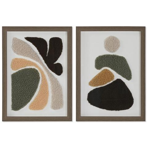 Quadro Home Esprit Astratto Città 30 X 2,5 X 40 Cm (2 Unità) - Foto 1