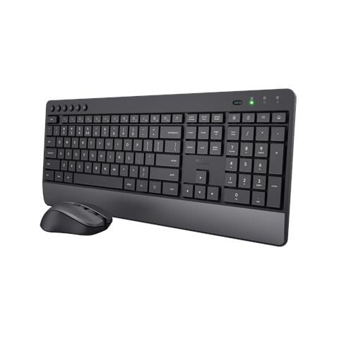 Tastiera e Mouse Wireless 8713439245295 (Layout Inglese US) Colore Nero - Foto 1
