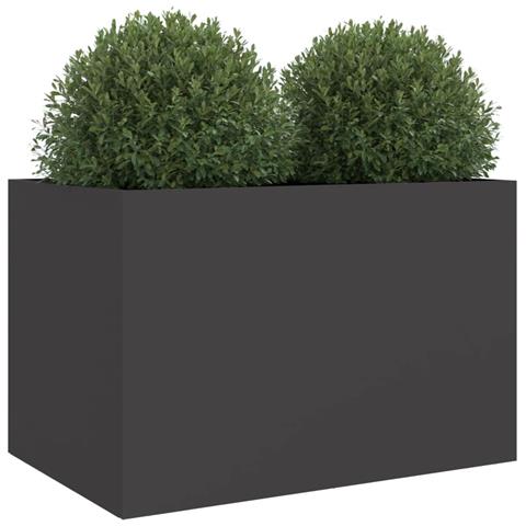Fioriera Nera 62x30x29 cm in Acciaio - Foto 10