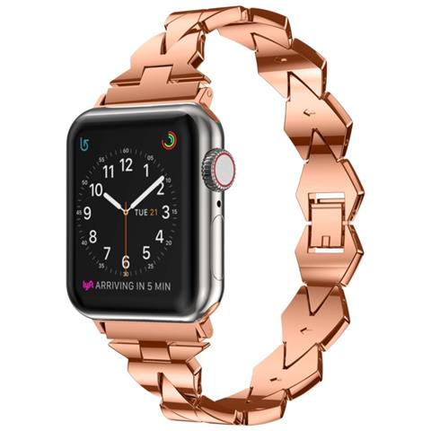 Cinturino Per Apple Watch 42/44mm Stile Barocco, Rosa - Foto 6