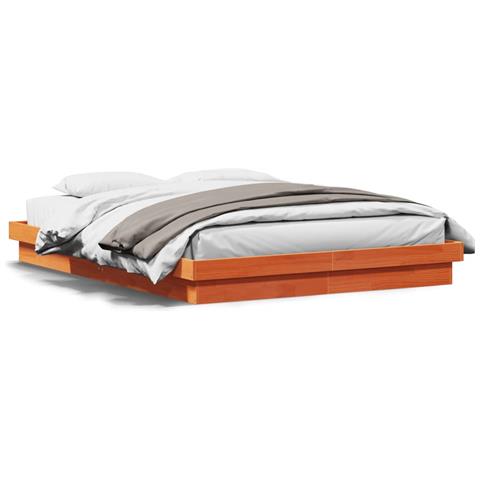 Giroletto Led Marrone Cera 150x200 Cm In Legno Massello Di Pino - Foto 1