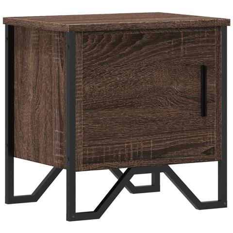 Comodino Rovere Marrone 40x30x40 Cm In Truciolato - Foto 2