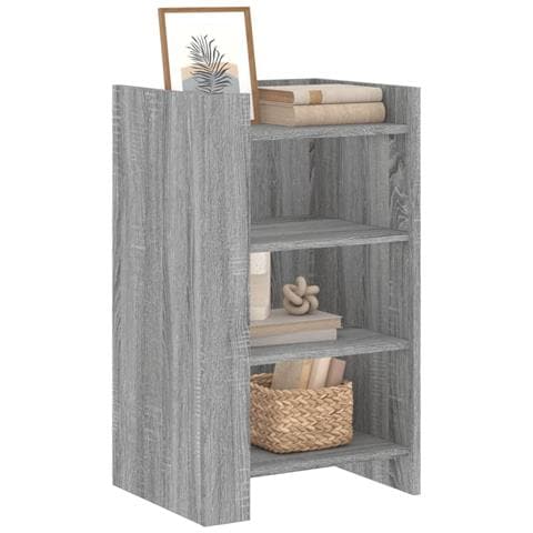 Credenza Grigio Sonoma 45x35x75 Cm In Legno Multistrato - Foto 3