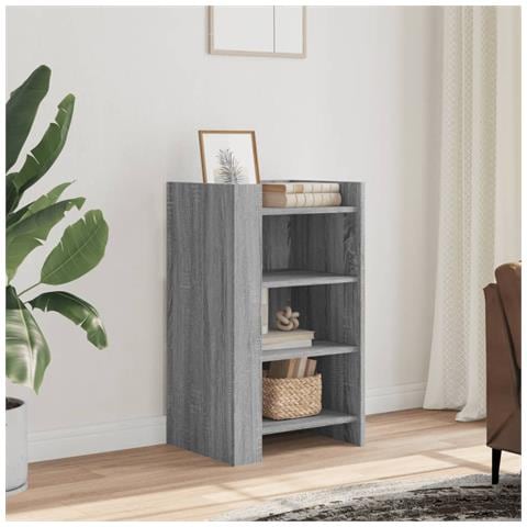 Credenza Grigio Sonoma 45x35x75 Cm In Legno Multistrato - Foto 1
