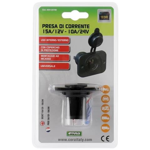 Presa Di Corrente Da Incasso 15a/12v - 10a/24v - Foto 3