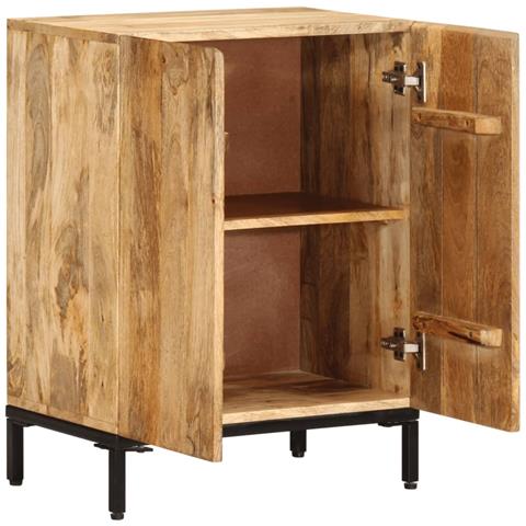 Credenza 53x35x72 Cm In Legno Massello Di Mango - Foto 3
