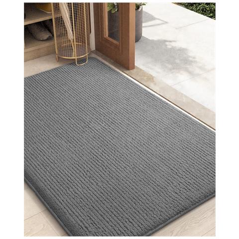 Tappeto Antiscivolo E Assorbente Grigio 80x120 Cm Per Ingresso Elegante - Foto 1