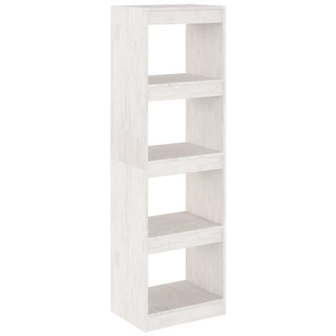 Lusso Casadino - Libreria/divisorio Bianco 40x30x135,5 Cm Legno Massello Di Pino - Foto 1