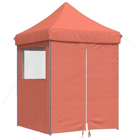 Tendone per Feste Pieghevole Pop-Up con 4 Pareti Terracotta - Foto 1