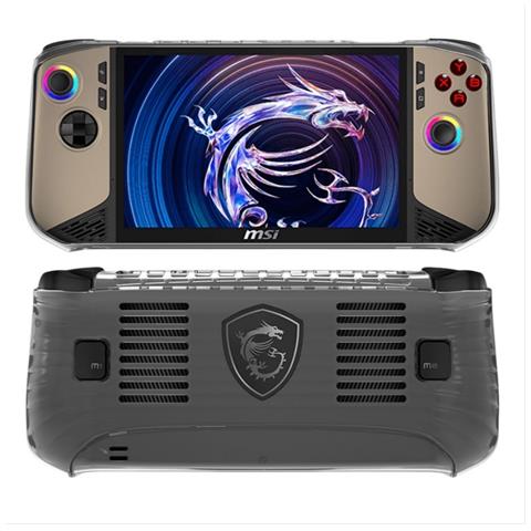 Custodia Protettiva In Tpu Trasparente Nera Per Console Di Gioco Msi Claw8ai+ Black - Foto 2