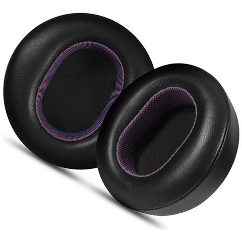 Cuscinetti Auricolari Di Ricambio In Pelle Di Agnello Viola Nero Per Cuffie Microsoft Surface 1a E 2a Generazione - Foto 1