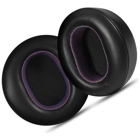 Cuscinetti Auricolari Di Ricambio In Pelle Di Agnello Viola Nero Per Cuffie Microsoft Surface 1a E 2a Generazione - Foto 2