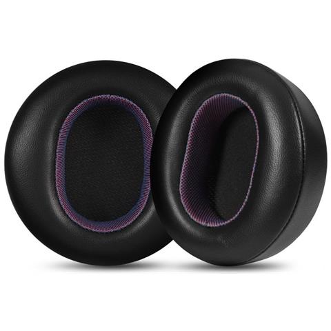 Cuscinetti Auricolari Di Ricambio In Pelle Di Agnello Viola Nero Per Cuffie Microsoft Surface 1a E 2a Generazione - Foto 3