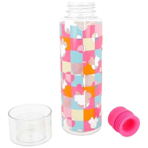 Borraccia 590ml In Tritan Con Tappo Ergonomico Motivo Minnie, Rosa - Foto 2