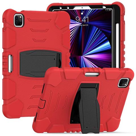 Custodia Per Ipad Pro 3/2/1 11” Con Supporto E Alloggiamento Per Stilo Rosso - Foto 1