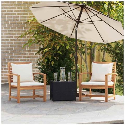 Sedie da giardino 2 pcs Naturale 60 x 65 x 76.5 cm - Foto 2
