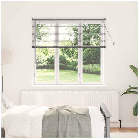 Tenda per Finestra con tende Manuale Grigio scuro Alluminio - Foto 2