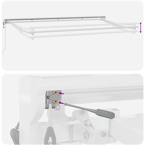 Struttura della tenda Bianco 4 x 2 m - Foto 9