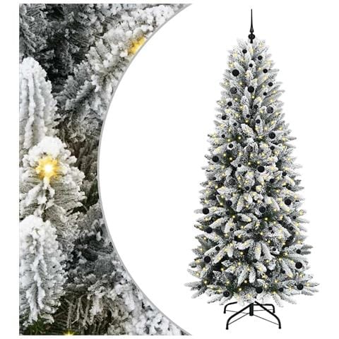 Albero di Natale artificiale con 300 LED Bianco 240 cm - Foto 1